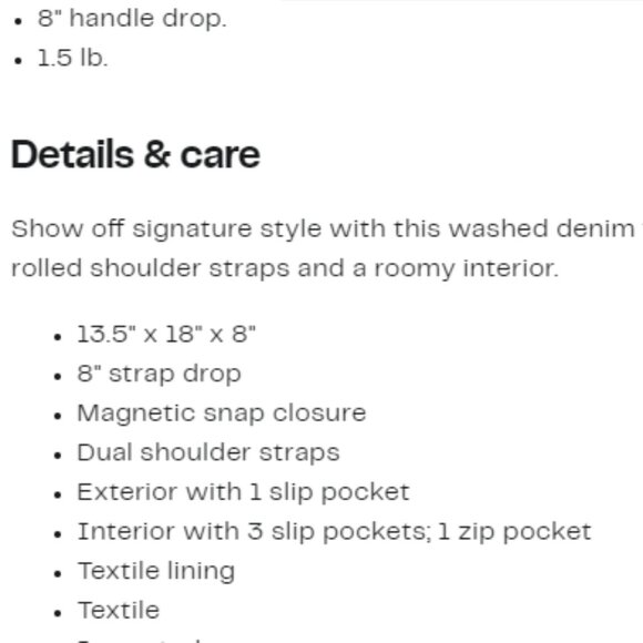 True Religion 🆕️ Large Tote Bag - Picture 4 of 14